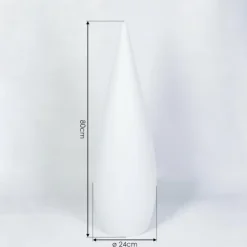 Lampadaire d'extérieur Bouilli LED Blanc, 1 lumière, Télécommandes, Changeur de couleurs
