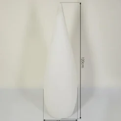 Lampadaire d'extérieur Bouilli LED Blanc, 1 lumière, Télécommandes, Changeur de couleurs