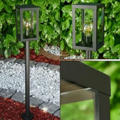 Lampadaire d'extérieur Caudry Noir, 1 lumière