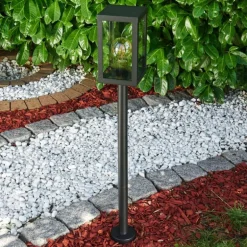 Lampadaire d'extérieur Caudry Noir, 1 lumière