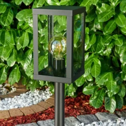 Lampadaire d'extérieur Caudry Noir, 1 lumière