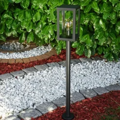 Lampadaire d'extérieur Caudry Noir, 1 lumière