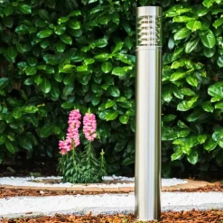 Lampadaire d'extérieur Dakar Acier inoxydable, 1 lumière
