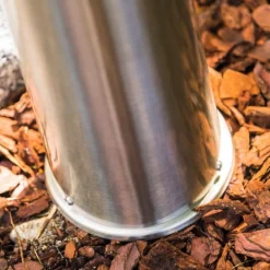 Lampadaire d'extérieur Dakar Acier inoxydable, 1 lumière