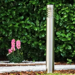Lampadaire d'extérieur Dakar Acier inoxydable, 1 lumière