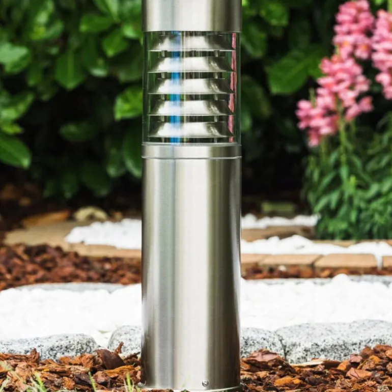 Lampadaire d'extérieur Dakar Acier inoxydable, 1 lumière
