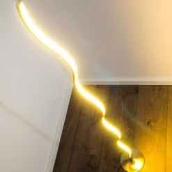 Lampadaire Dillon LED Nickel mat, 1 lumière