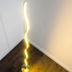 Lampadaire Dillon LED Nickel mat, 1 lumière