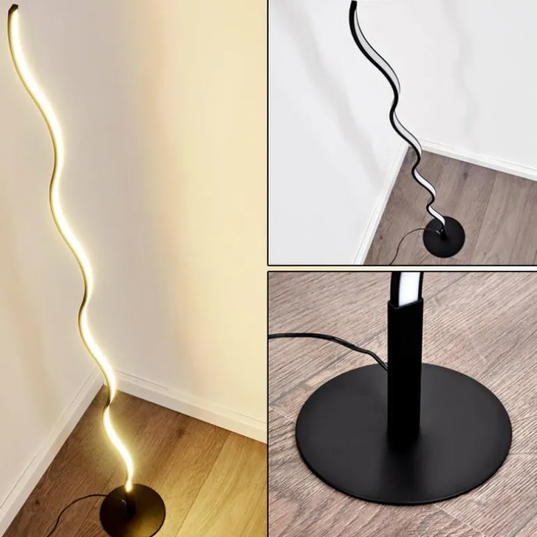 Lampadaire Dillon LED Noir, 1 lumière