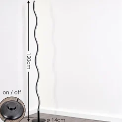 Lampadaire Dillon LED Noir, 1 lumière