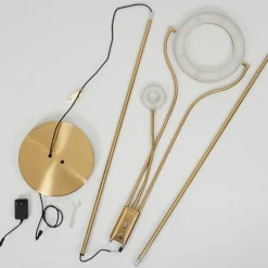 Lampadaire Donna LED Laiton, 2 lumières