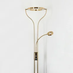 Lampadaire Donna LED Laiton, 2 lumières