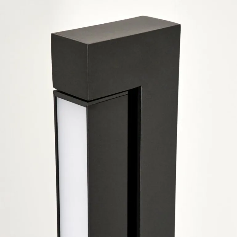 Lampadaire Dubuisson LED Anthracite, 1 lumière, Télécommandes
