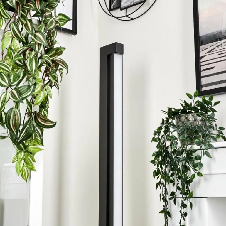 Lampadaire Dubuisson LED Anthracite, 1 lumière, Télécommandes
