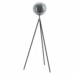 Lampadaire EGLO ISORELLA Chrome, Noir, 1 lumière
