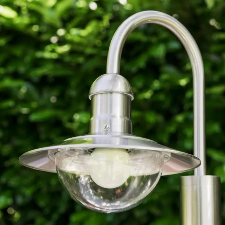 Lampadaire extérieur Elima Acier inoxydable, 1 lumière