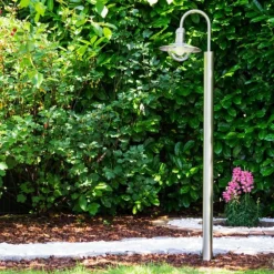 Lampadaire extérieur Elima Acier inoxydable, 1 lumière