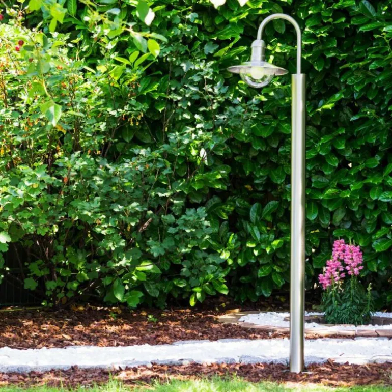 Lampadaire extérieur Elima Acier inoxydable, 1 lumière