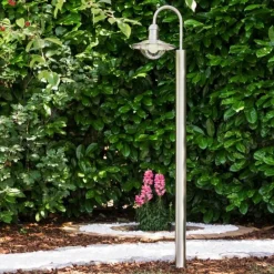 Lampadaire extérieur Elima Acier inoxydable, 1 lumière