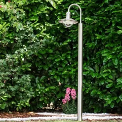Lampadaire extérieur Elima Acier inoxydable, 1 lumière