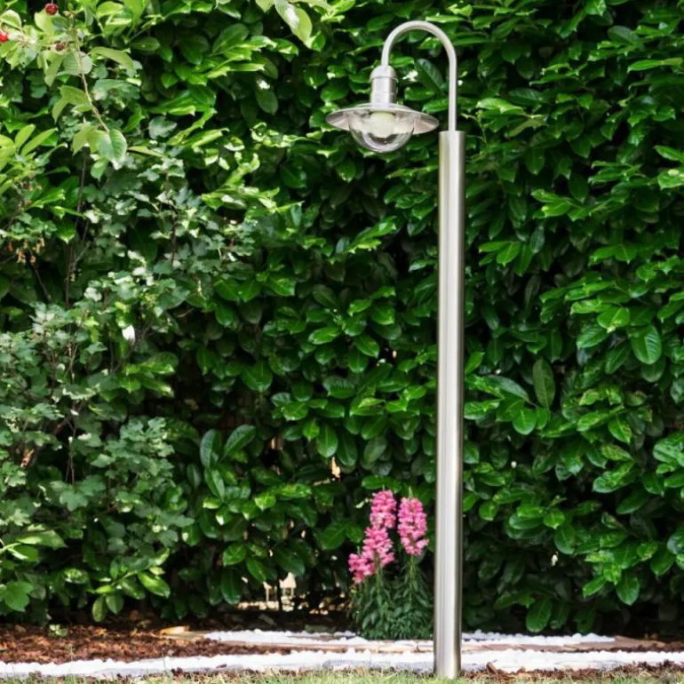 Lampadaire extérieur Elima Acier inoxydable, 1 lumière