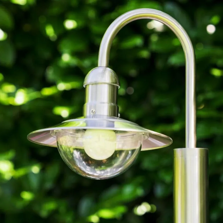 Lampadaire extérieur Elima Acier inoxydable, 1 lumière