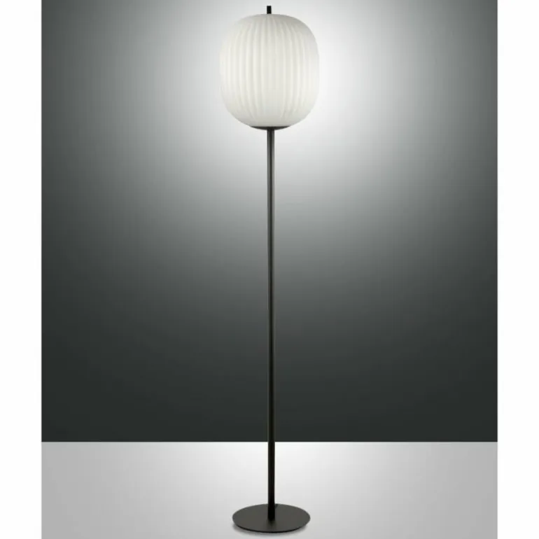 Lampadaire Fabas Luce Domizia Noir, 1 lumière