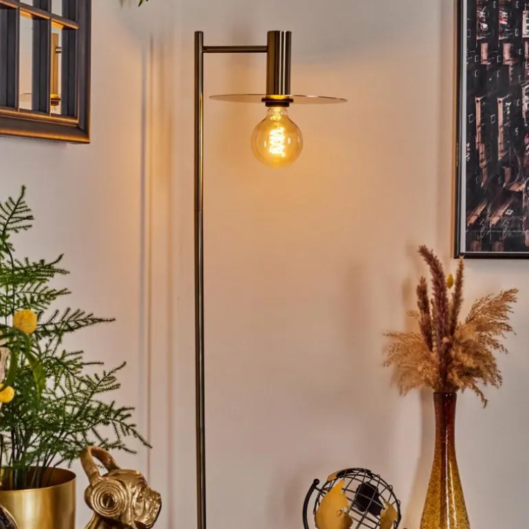 Lampadaire Faido Laiton, 1 lumière