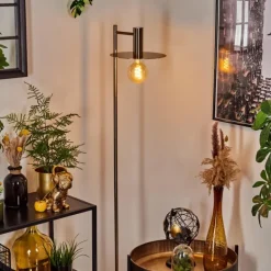 Lampadaire Faido Laiton, 1 lumière