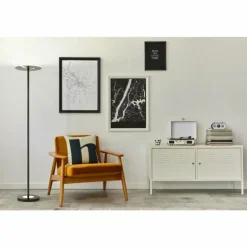 Lampadaire Fischer & Honsel Dent LED Noir, 1 lumière