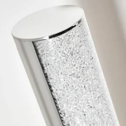 Lampadaire Flaut LED Chrome, 1 lumière, Télécommandes, Changeur de couleurs