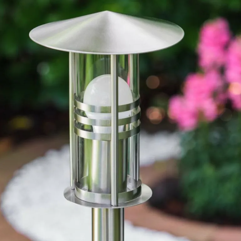 Lampadaire Fukuoka Acier inoxydable, Transparent, 1 lumière