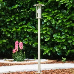 Lampadaire Fukuoka Acier inoxydable, Transparent, 1 lumière