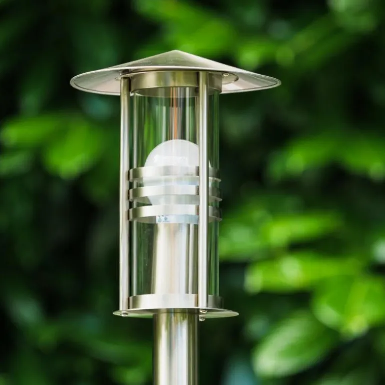 Lampadaire Fukuoka Acier inoxydable, Transparent, 1 lumière