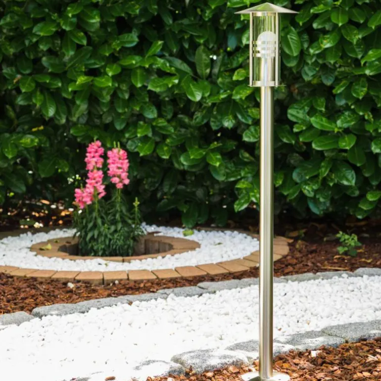 Lampadaire Fukuoka Acier inoxydable, Transparent, 1 lumière
