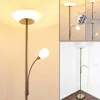 Lampadaire Gismaro Nickel mat, 3 lumières