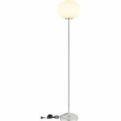 Lampadaire Globo BLACKY Nickel mat, 1 lumière