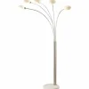 Lampadaire Globo CLASSIC STYLE Nickel mat, 5 lumières