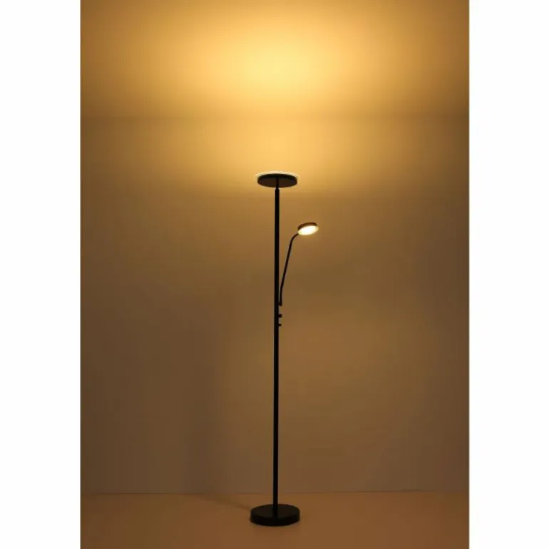 Lampadaire Globo ERNST LED Noir, 1 lumière