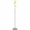 Lampadaire Globo RIHA LED Nickel mat, 6 lumières