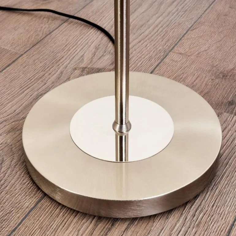 Lampadaire Gulkana LED Nickel mat, 1 lumière, Changeur de couleurs