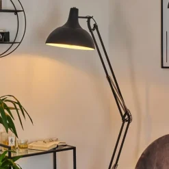 Lampadaire Hallsta Chrome, Noir, 1 lumière