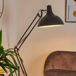 Lampadaire Hallsta Chrome, Noir, 1 lumière
