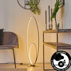 Lampadaire Harpeth LED Gris, 1 lumière