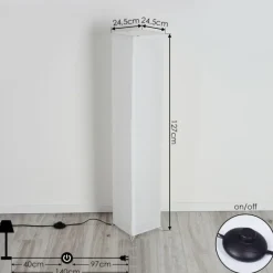 Lampadaire Hauhui Noir, 2 lumières