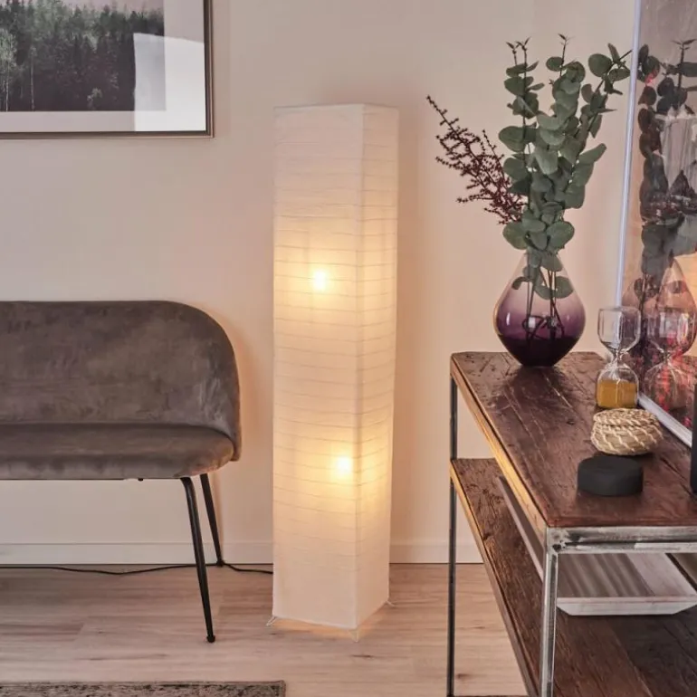 Lampadaire Hauhui Noir, 2 lumières