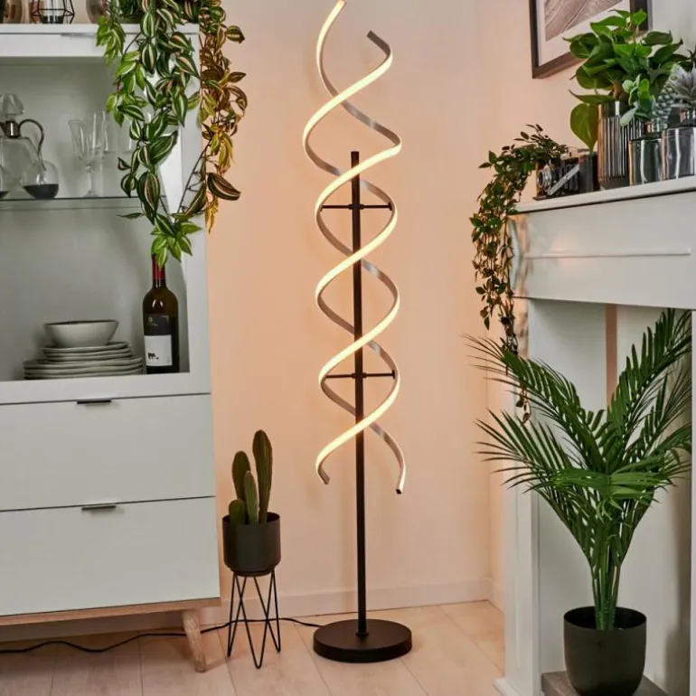 Lampadaire Khovet LED Noir, 1 lumière