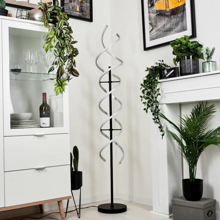 Lampadaire Khovet LED Noir, 1 lumière
