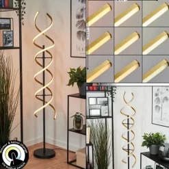 Lampadaire Khovet LED Noir, 1 lumière