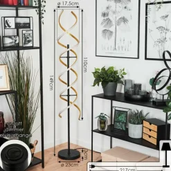 Lampadaire Khovet LED Noir, 1 lumière